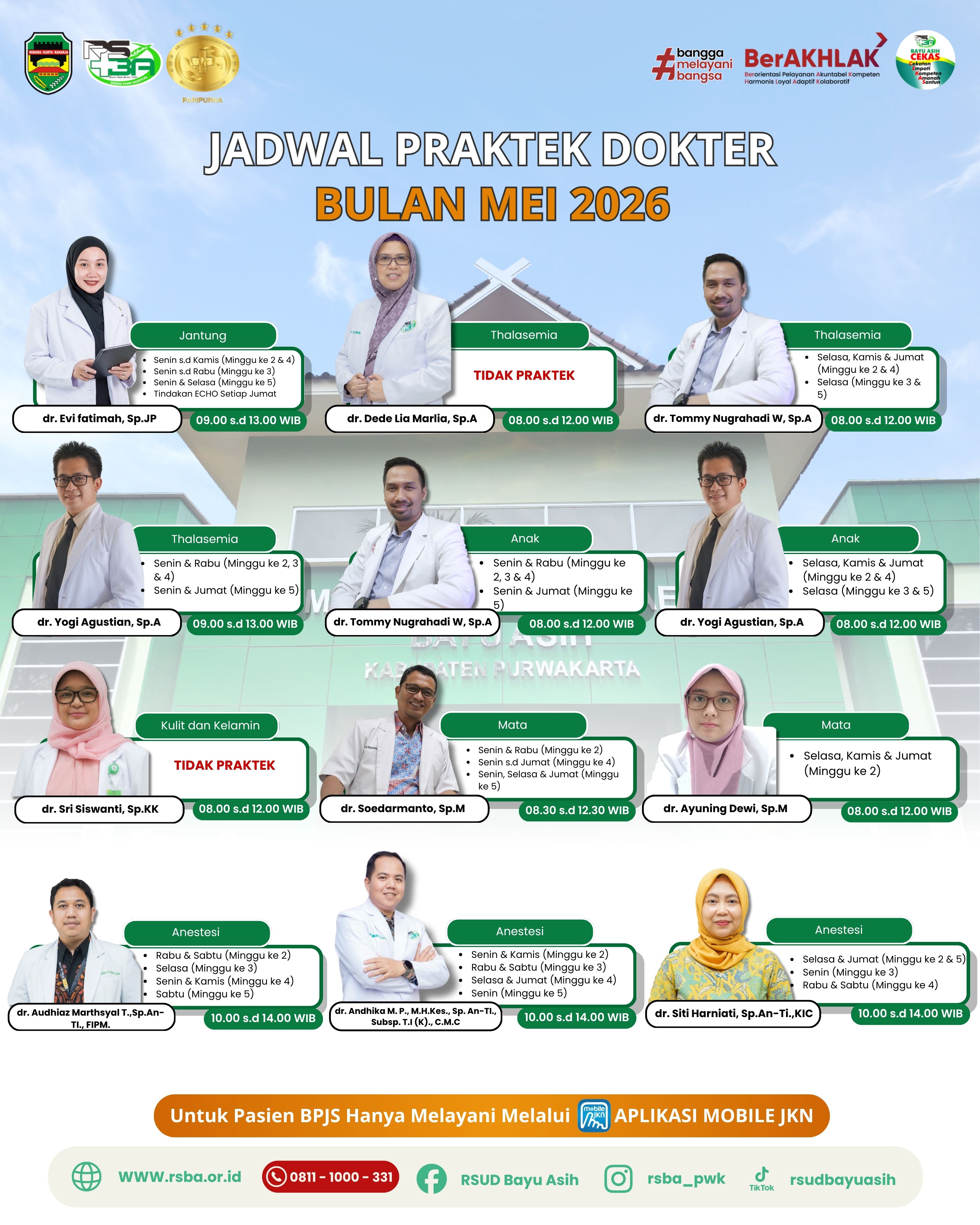 Jadwal Dokter Mei 2026